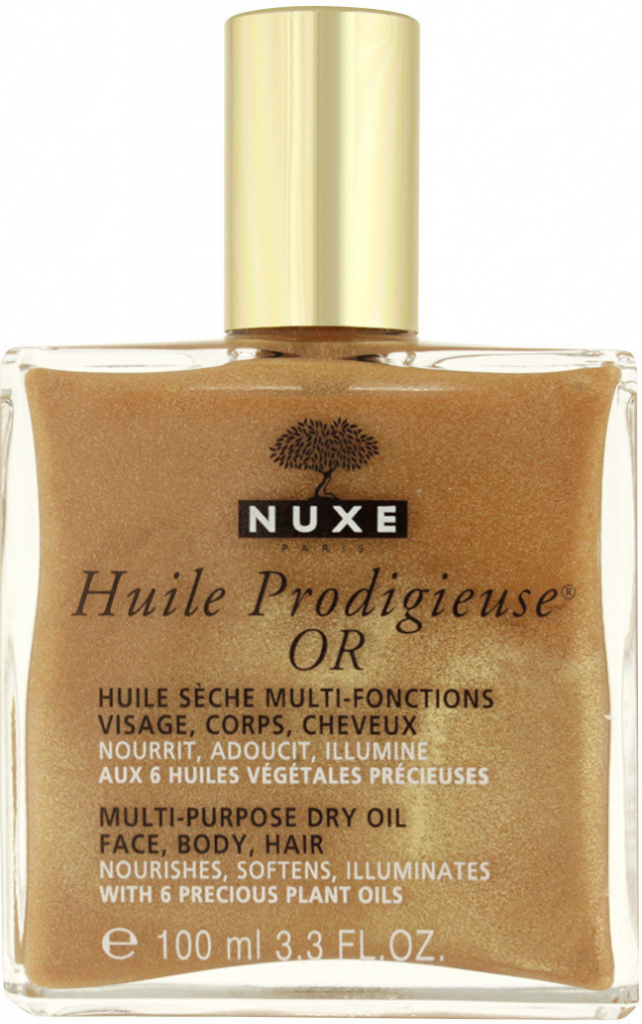 Nuxe Huile Prodigieuse OR multifunkčný suchý olej s trblietkami na tvár,  telo a vlasy 100 ml od 18,05 € - Heureka.sk