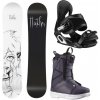 HATCHEY SET Snowboard Felix + Snowboardové boty Salomon Scarlett nightshade + Viazanie Head P JR