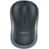 Logitech M185 nano/ Kancelárska/ Optická/ 1 000 DPI/ Bezdrôtová USB/ Šedá 910-002235