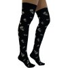 nadkolienky PAMELA MANN - All Over Skulls Over - Black/White - PM1108