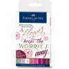 Faber-Castell 267124 Popisovač Pitt Artist Pen Hand Lettering súprava 8 ks, ružovej farby