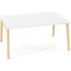 Pracovné stoly Bench ALFA ROOT 160x160cm, biely - 1 kus - 1 KS - pracovný - 160 cm - Interier Říčany - zdvojená - Biela - Alfa Root - 74.2 cm - 160 cm INTERIER-RICANY