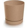 Prosperplast s.r.o. Kvetináč TUBO P ECO WOOD 10,8 cm, béžový