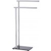 Wenko | WENKO 22090100 - Stojan na uteráky LAVA 42x81 cm nerez/strieborná/čierna | WE0085