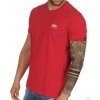 Alpha Industries Basic T Small logo Speed red tričko pánske Farba: červená, Veľkosť: XXL