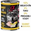 Alpha Spirit Dog Wet konz Králik s banánom 400g