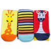 Pidilidi Veselé ponožky Funny 3 ks Zvieratká
