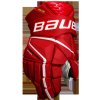 Hokejové rukavice Bauer Vapor Hyperlite Red Senior 15 palcov