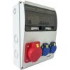 DAMIJA Zásuvková skriňa 11M 16A 5p, 2x230V - 11 modulov s ističmi a chráničom - 6kA