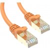 Conexpro slim patch kábel STP, CAT6A, 0,25 m, oranžový