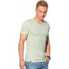Ombre Clothing Pánske basic tričko Oliver limetkovo zelená L