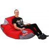 Beanbag Sedací vak 189x140 duo scarlet rose - gray