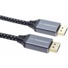 PremiumCord DisplayPort 1.4 prípojný kábel, kovové a pozlátené konektory, 3m kport10-03