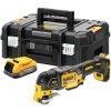 DeWALT DCS356E1T 18V AKU oscilační multibruska, 1x1,7Ah, bez nabíječky, Tstak