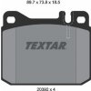 Sada brzdových platničiek kotúčovej brzdy TEXTAR 2039213