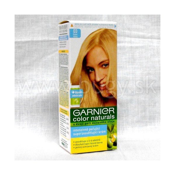 Farba na vlasy Garnier Color Naturals s dvojitou olivovou starostlivosťou - super blond EO