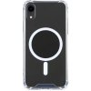 AppleMix Kryt pre Apple iPhone Xr - zosilnené rohy - MagSafe magnety - plast/guma - priehľadný