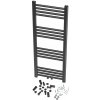KÚPEĽŇOVÝ RADIÁTOR REBRÍKOVÝ MODERNÝ ČIERNY 110x50 cm RAVEN
