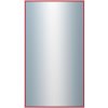 DANTIK - Zrkadlo v rámu, rozmer s rámom 50x90 cm z lišty Hliník červená m. (7002244)