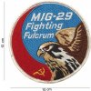 Nášivka textilná 101 Inc MIG-29 Fighting Fulcrum - farebná