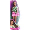 Barbie Modelka limetkové šaty s bodkami