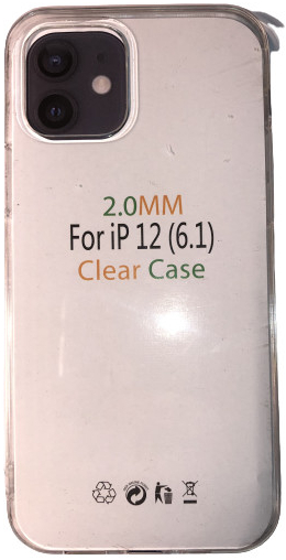 Púzdro MobilEu Transparentný obal silikónový na iPhone 12 TO42