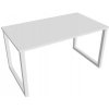 Hobis Pracovný stôl UNI O, 140x75,5x80 cm, biela/biela