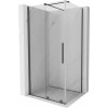 MEXEN/S - Velár sprchovací kút 110 x 80, transparent, grafit kartáčovaná 871-110-080-01-66