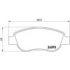 Sada brzdových platničiek kotúčovej brzdy BREMBO P 68 049