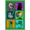 Jerry Fabrics · Fleecová deka Minecraft - motív portréty - 100 x 150 cm