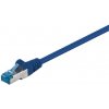 S/FTP (PiMF) Patchkábel LSOH 5m cat.6a, modrý, Cu