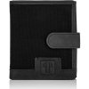 PAOLO PERUZZI Pánska kožená peňaženka s RFID | čierna T-04-BL