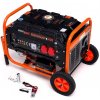 Benzínová elektrocentrála generátor prúdu s elektrickým štartom 5,2KW / 7HP, 3500W 12/230V KD162 oranžová