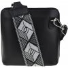 NovaKabelka.sk Grana Nera s prídavným popruhom IV kožená talianska crossbody kabelka čierna