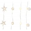 Svetelný reťaz s 20 micro LED, 190 cm - S hvězdami
