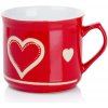 Orion Keramický hrnček varák červené SRDCE 500 ml