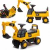 Kolobežka bagr CAT nakladač 3v1 auto veľké auto pre deti