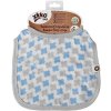 Kikko bambusový podbradník XKKO BMB Scandinavian Baby blue cross