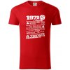 1979 v kocke - Tričko z organickej bavlny - XL ( Červená )