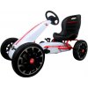 PEHI Abarth Gokart s pedálmi EVA kolesá bielá