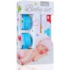 T-TOMI Baby set Bio bambusová osuška + Kočíkový štipec Blue