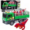 Nákladné auto na prepravu dinosaura so svetlami a zvukmi 1:10 – zelené