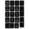 Emeru Numericke nálepky na klávesnice pre notebook a PC - Laminatove