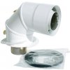 Kolenní adaptér Spiroflex 80/125 pro kondenzační kotle Junkers midi bílý