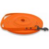 PafDog® lehké voděodolné HEXA stopovací vodítko ploché, 1cm, 4 délky - neonově oranžová DÉLKA VODÍTKA: 5 metrů