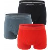 CALVIN KLEIN - boxerky 3PACK 199% pure cotton bold rush & storm colors-L (91-96 cm)
