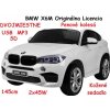 JOKO Elektrické autíčko BMW X6M XXL 2x120W, Dvojmiestne, penové kolesá, kožené sedadlo, USB, nosnosť 50kg, biele