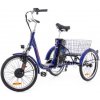 Trojkolesový elektrický bicykel Tornádo ZTECH, modrý