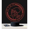 Beling 3D lampa,Ajax Amsterdam, 7 farebná S3DA556WL