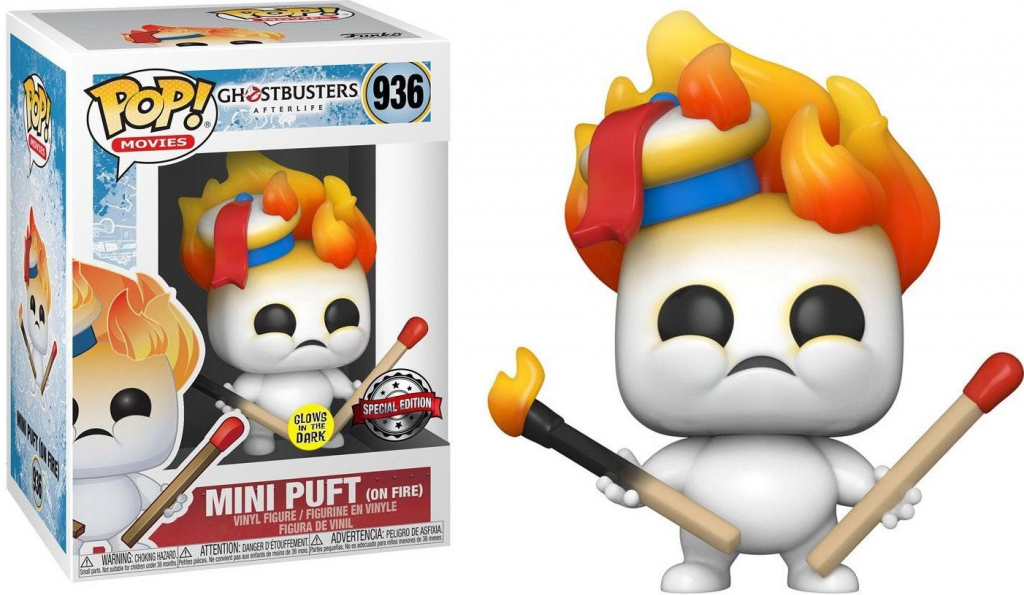 Funko POP! Ghostbusters Mini Puft on Fire Glows in the Dark 936
